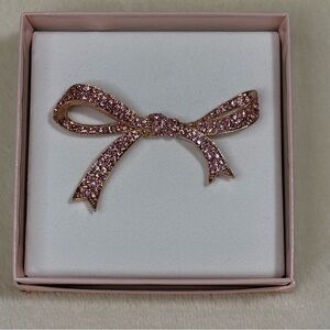 Vintage Pink Bow Brooch Kenneth Jay Lane